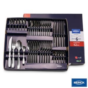 Faqueiro Milano com 42 Peças em Aço Inox - Brinox