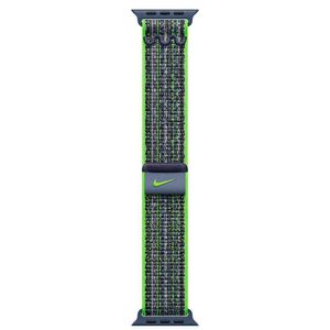 Pulseira Loop Esportiva Nike para Apple Watch 45 mm em Nylon Verde-brilhante e Azul - MTL43AM/A