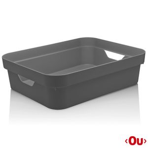 Caixa Organizadora Cube P Chumbo - Ou