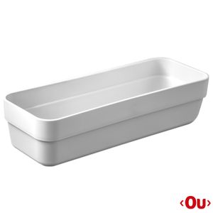 Organizador de Gavetas Logic Tam. M em Polipropileno Branco - OU