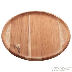 Bandeja de Madeira Redonda com 40 cm - Woodart