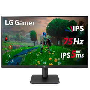 Monitor LG 23,8" FHD, IPS, HDMI, VESA, FreeSync, Sem Bordas, Preto - 24MP400-B