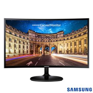 Monitor Curvo Samsung 27" FHD, HDMI, VGA, FreeSync, Preto, Série CF390