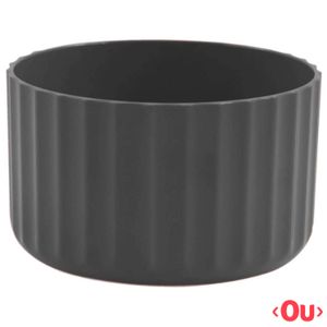 Vaso Groove Mini em Poliestireno Chumbo - Ou