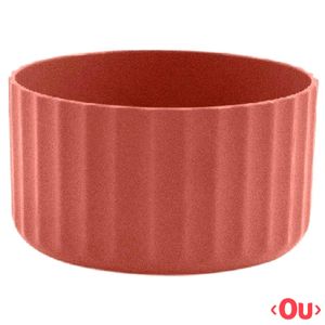Vaso Groove Mini de Poliestireno Terracota - Ou
