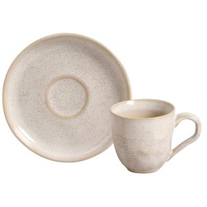 Conjunto de Xícaras de Café Bio Latte em Stoneware 120ml com 06 Peças - Porto Brasil