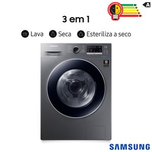 Lava & Seca 11 Kg Samsung Inox com 12 Programas de Lavagem - WD11M4453JX