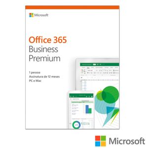 Microsoft Office 365 Business Premium com 01 ano de Assinatura para PC e Mac - KLQ-00412