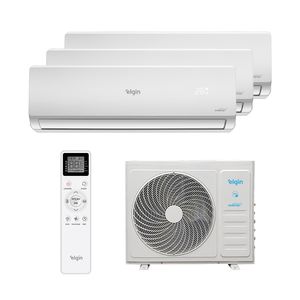 Ar Condicionado Multi Split Inverter Elgin Hw R-32 Wifi 27.000 Btus (3x Evap 12.000) Quente/frio  Monofásico