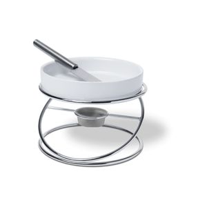 Conjunto 4 peças rechaud para queijo brie