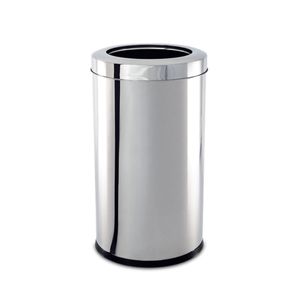 Lixeira Inox com Aro 21,2 Litros Decorline Ø 25 x 46 cm