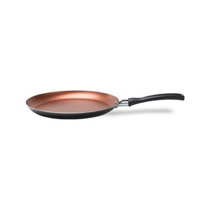 Tapioqueira Panquequeira 22 cm 590 ml Revestimento Pro-flon Antiaderente Cor Cinza Range Linha Topázio Brinox