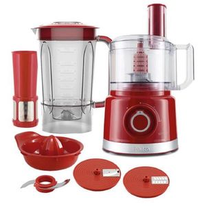 Multiprocessador Philco Turbo Vermelho PMP1500V - 127 Volts