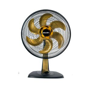 Ventilador de mesa 40cm Mallory TS40+ Preto e Dourado – 220 Volts