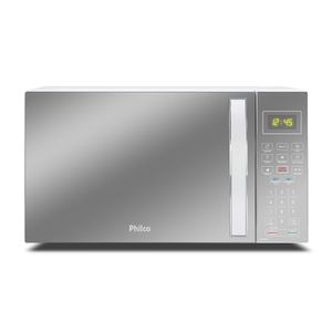 Micro-ondas Philco 28 Litros com Revestimento Limpa Fácil Espelhado Branco PMO28EB – 220 Volts