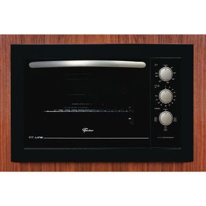 Forno Elétrico de Embutir Fischer Fit Line Preto 48L