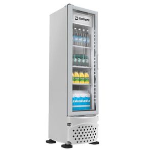 Expositor Vertical Imbera 229L 1 Porta Vidro Branco  VR08 - 110V