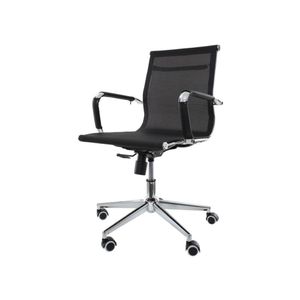 Cadeira de Escritório Mesh Diretor Charles Eames Eiffel Preta: Conforto e Estilo para Ambientes Profissionais