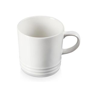CANECA ESPRESSO LE CREUSET 100ML ESMALTADA EM CERÂMICA BRANCO
