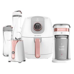 Kit Cadence Dream Rosé Gold - Fritadeira - Blender - Cafeteira