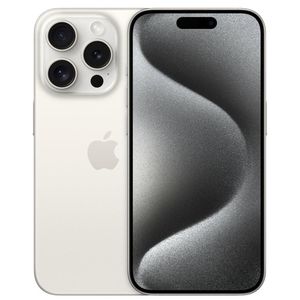 iPhone 15 Pro Apple (256GB) Titânio Branco, Tela de 6,1", 5G e Câmera de 48MP