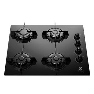 Cooktop a Gás Electrolux Mesa de Vidro com 04 Bocas Preto - KE4GP