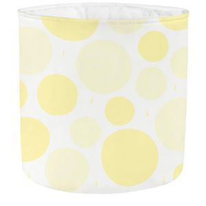 Cesto Organizador Redondo M Bolas Branco e Amarelo - CES-03-M - A Mi Manera