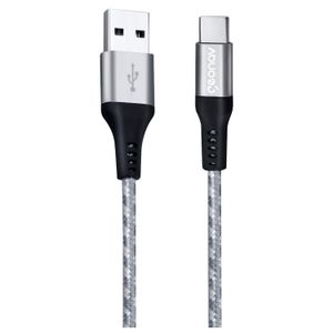 Cabo USB-C com Conector USB-A e 1,5M para Carregamento Rápido - Geonav - UCC06