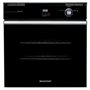 Forno de Embutir a Gás Brastemp 78 Litros Preto com Grill e Timer Touch - BOA84AE