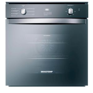 Forno de Embutir Elétrico Brastemp 84 Litros Inox Espelhado com Convecção e Timer Touch