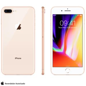 iPhone 8 Plus Dourado, com Tela de 5,5?, 4G, 64 GB e Câmera de 12 MP - MQ8N2BZ/A