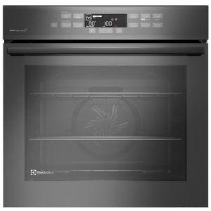 Forno Elétrico Embutir Electrolux Expert  80 Litros de Capacidade, Grill e Painel Touch Cinza Metalizado - OE8EW