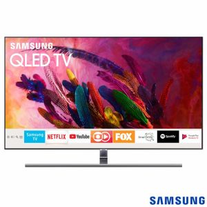 Smart TV 4K Samsung QLED UHD 75" Polegadas com Modo Ambiente, One Connect, Tela de Pontos Quânticos e Wi-Fi - QN75Q