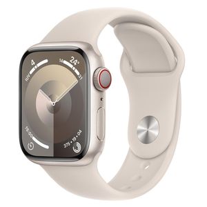 Apple Watch Series 9 (GPS + Cellular 41 mm) Caixa de Alumínio Estelar, Pulseira Esportiva Estelar – PM