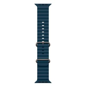 Pulseira Oceano para Apple Watch 49 mm em Titânio e Fluorelastômero Azul - MT633AM/A