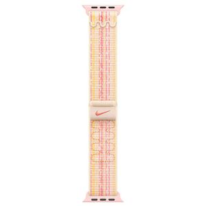Pulseira Loop Esportiva Nike para Apple Watch 41 mm em 68% de Trama de Nylon Estelar e Rosa - MUJW3AM/A