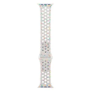 Pulseira Esportiva Nike para Apple Watch 45 mm em Alumínio e Fluorelastômero Platina - MUV03AM/A