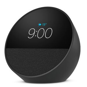 Echo Spot (2024) com Alexa Despertador Inteligente com Som Vibrante e Alexa Preta - Amazon