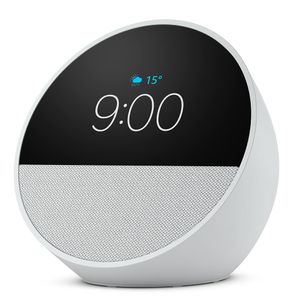 Echo Spot (2024) com Alexa Despertador Inteligente com Som Vibrante e Alexa Branca - Amazon