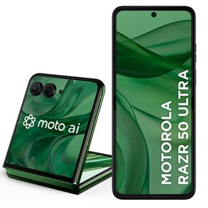 Motorola Razr 50 Ultra Forest Green, 5G, 512GB e Câmera Dupla de 50 MP + 50 MP - XT24513