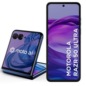 Motorola Razr 50 Ultra Navy Blue, 5G, 512GB e Câmera Dupla de 50 MP + 50 MP - XT24513