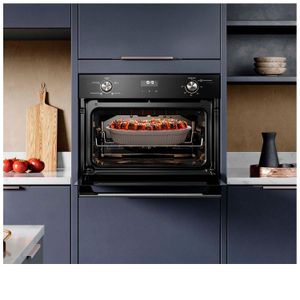 Forno Elétrico de Embutir Electrolux Efficient com 50 Litros de Capacidade, Grill e PerfectCook360 Preto - OE4EH