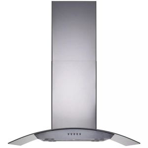 Coifa Ilha Cadence Gourmet Vidro Curvo Inox 90cm 127V CFA502