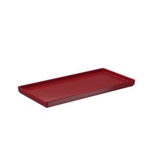 Prato Retangular 27x13x1,5cm Vermelho Bold Uno Coza 27 x 13 x 1,5 cm
