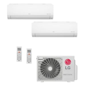 Ar Condicionado Multi Split Inverter LG Hi Wall 2x12000 BTU/h Quente e Frio com WiFi integrado A3UW21GFAC.AWGZBR1 – 220 Volts