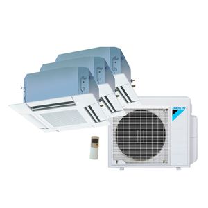 Ar Condicionado Multi Split Cassete 4 Vias Inverter Daikin  2x9000 + 1x18000 BTU/h Quente e Frio Monofásico 3MXS24PMVM - 220 Volts