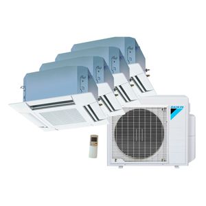 Ar Condicionado Multi Split Cassete 4 Vias Inverter Daikin  3x9000 + 1x20000 BTU/h Quente e Frio Monofásico 4MXS34PMVM - 220 Volts