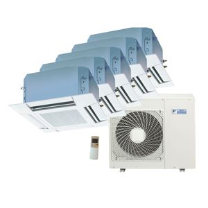 Ar Condicionado Multi Split Cassete 4 Vias Inverter Daikin  4x9000 + 1x12000 BTU/h Quente e Frio Monofásico 5MXS38PMVM - 220 Volts