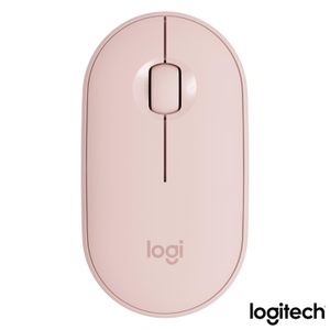 Mouse Óptico sem Fio Rosa Pebble - Logitech - M350