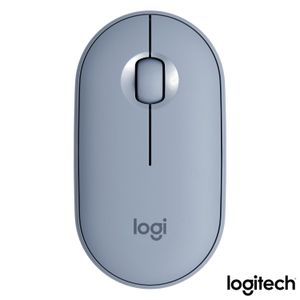 Mouse Óptico sem Fio Azul Pebble - Logitech - M350